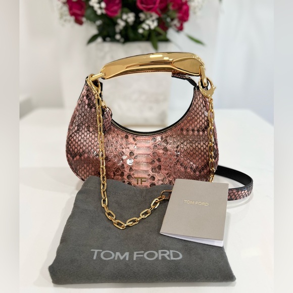 Tom Ford Python Bianca Mini Hobo Bag - Picture 4 of 16